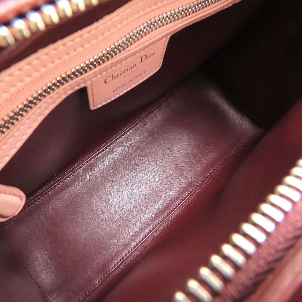 Dior Medium Tricolor Lambskin Cannage Lady Dior MultiColor Leather Very good condition - Model View