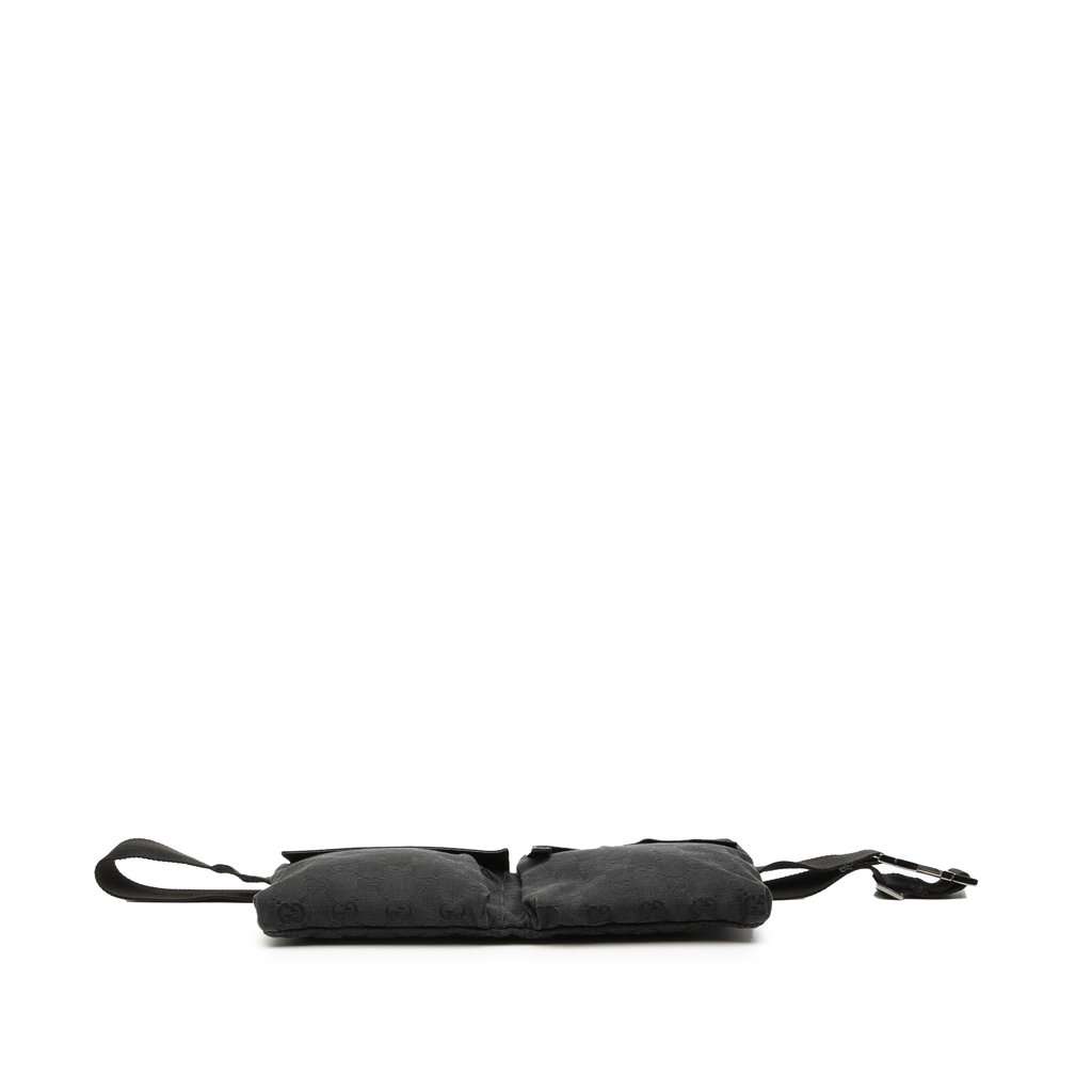 Gucci GG Canvas Double Pocket Belt Bag Black Very good - Inside View