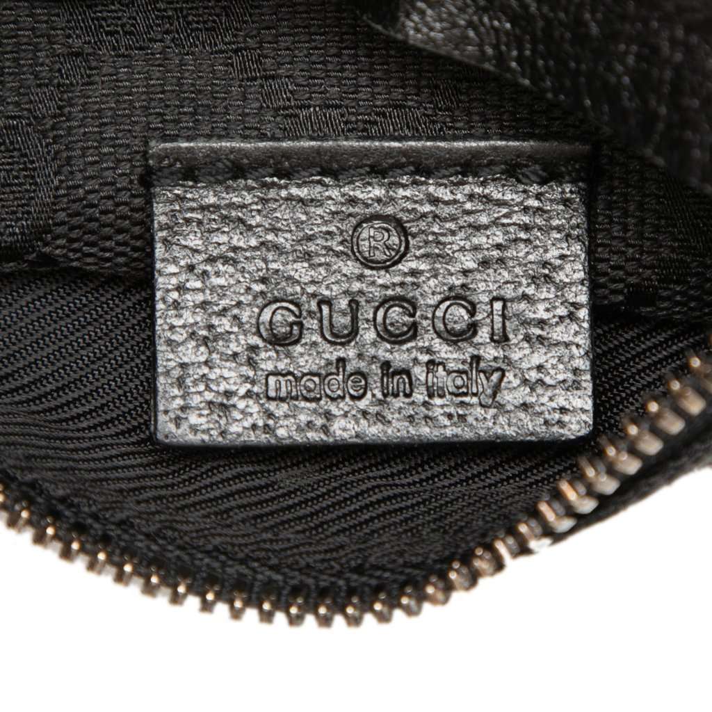 Gucci GG Canvas Double Pocket Belt Bag Black Very good - Box View