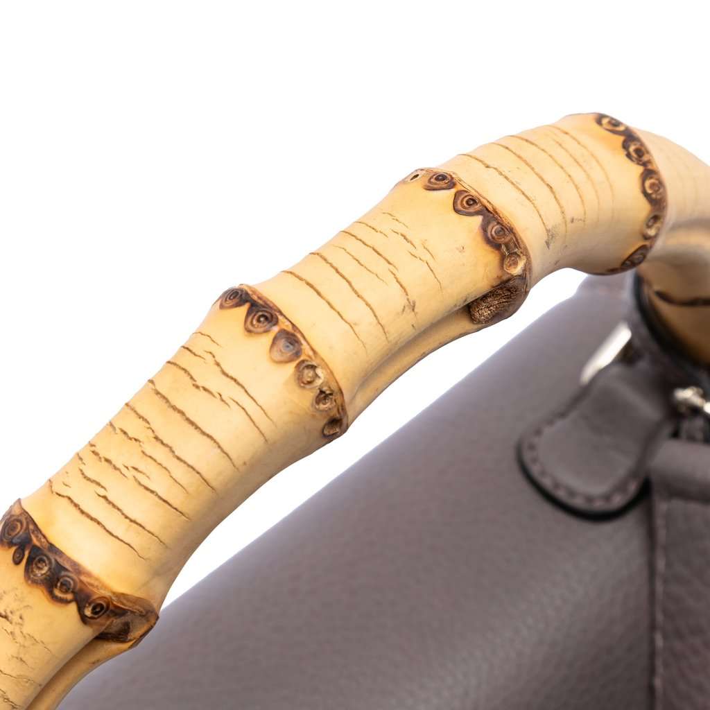 Gucci Medium Leather New Bamboo Satchel Brown Leather Very good condition - Box View