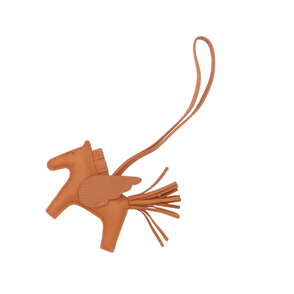 Hermès Milo Lambskin GriGri Rodeo Pegase Bag Charm PM Brown Leather Very good condition - Front View