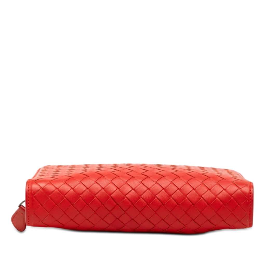 Bottega Veneta Nappa Intrecciato Wallet on Chain Red Leather Very good condition - Inside View