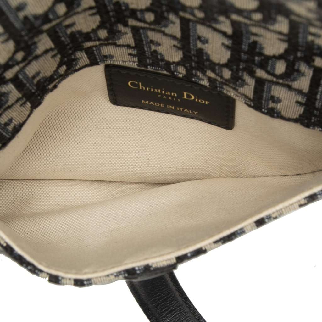 Dior Oblique Canvas Saddle Belt Bag Blue Very good condition - Model View