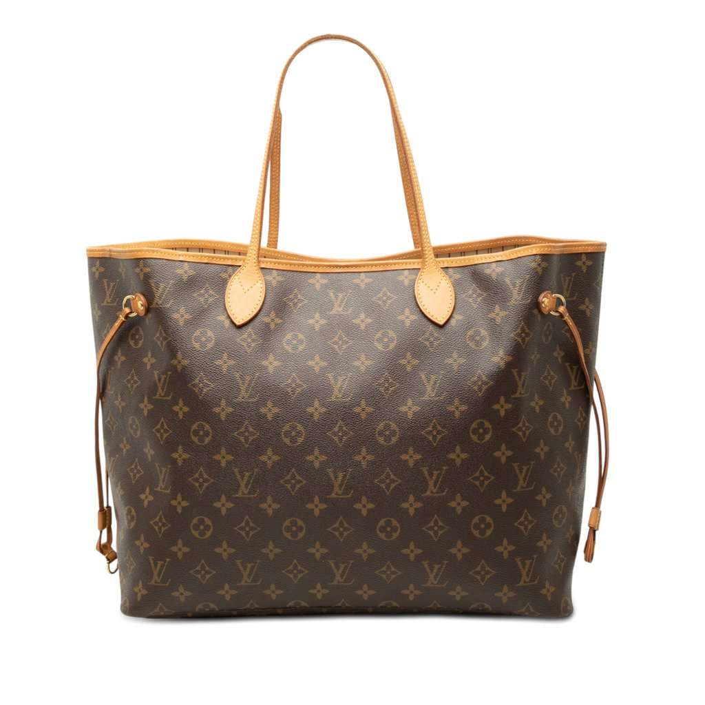 Louis Vuitton Monogram Neverfull GM Brown Very good - Front View