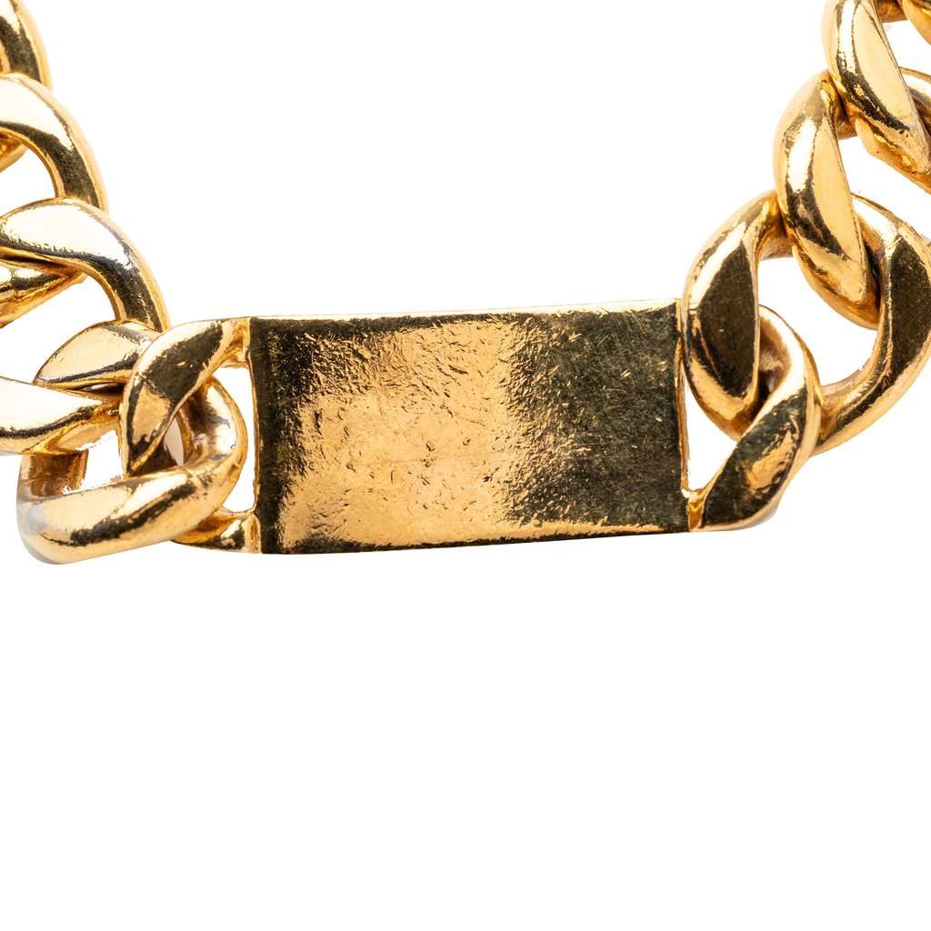 Chanel CC Gold Plated Logo Chain Necklace Gold Metal Very good - Back View