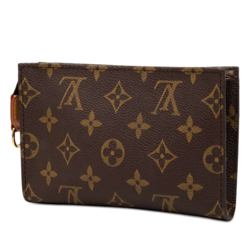 Louis Vuitton Monogram Petit Bucket Pouch Brown Good condition - Back View