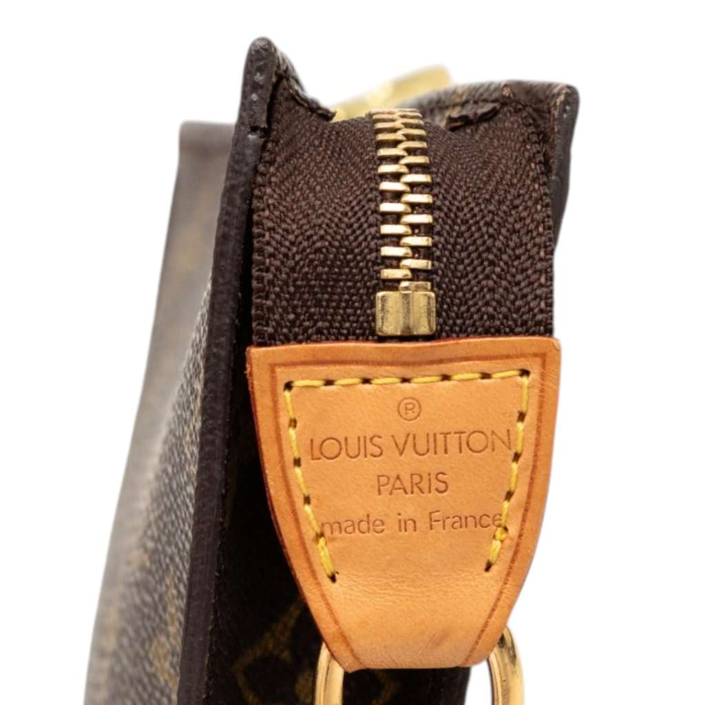 Louis Vuitton Monogram Petit Bucket Pouch Brown Good condition - Box View