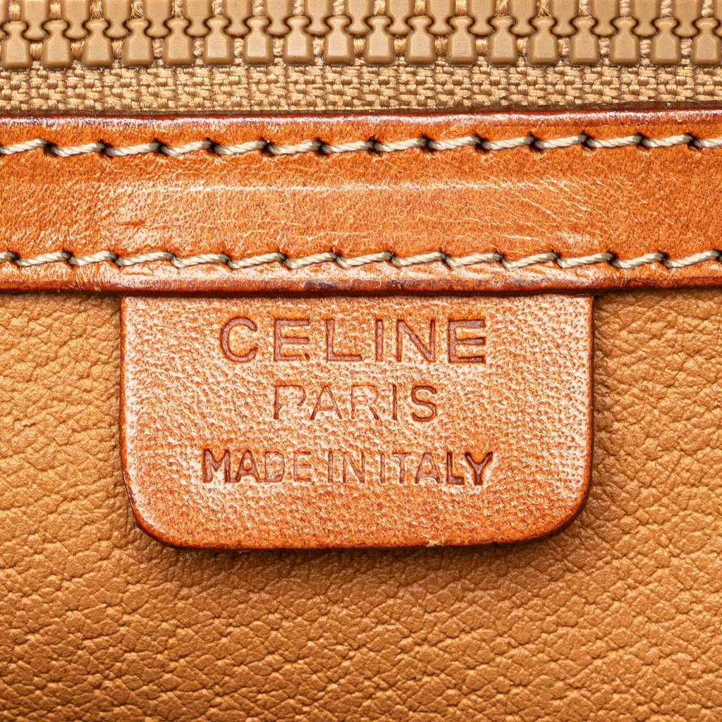 Celine Macadam Coated Canvas Handbag Brown Very good condition - Box View