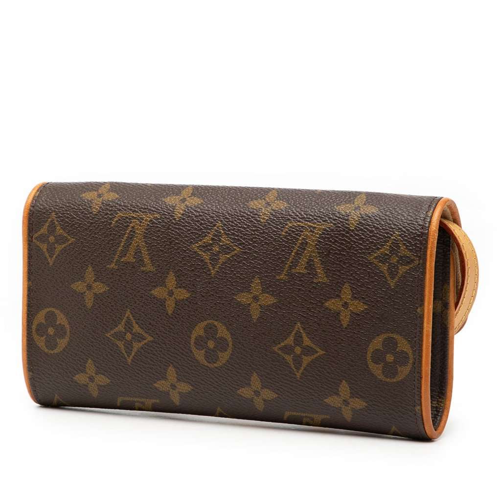 Louis Vuitton Monogram Pochette Twin PM Brown Very good condition - Back View