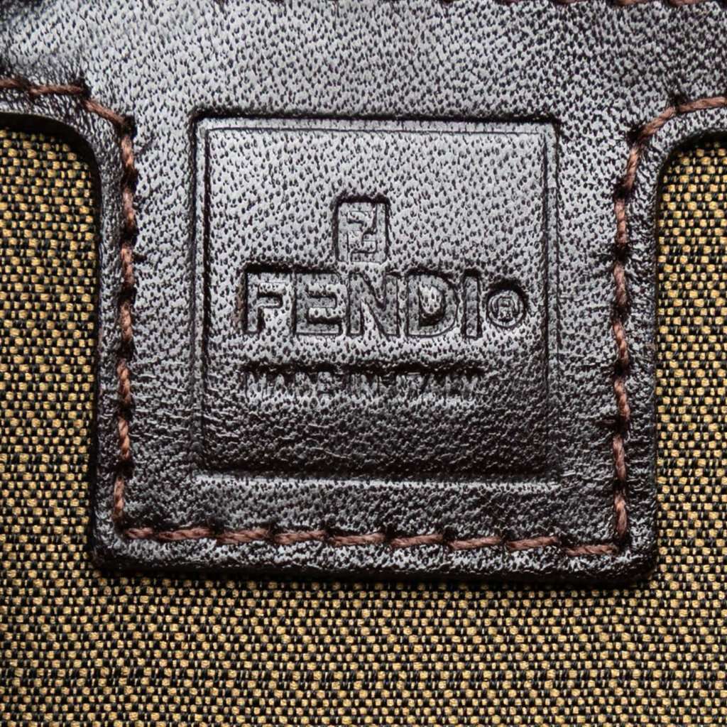 Fendi Zucca Canvas Shoulder Bag Brown Very good condition - Box View