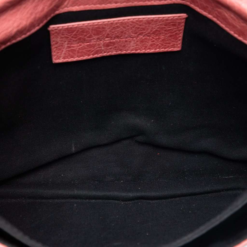 Balenciaga Lambskin Motocross Classic Envelope Clutch Pink Leather Very good condition - Model View