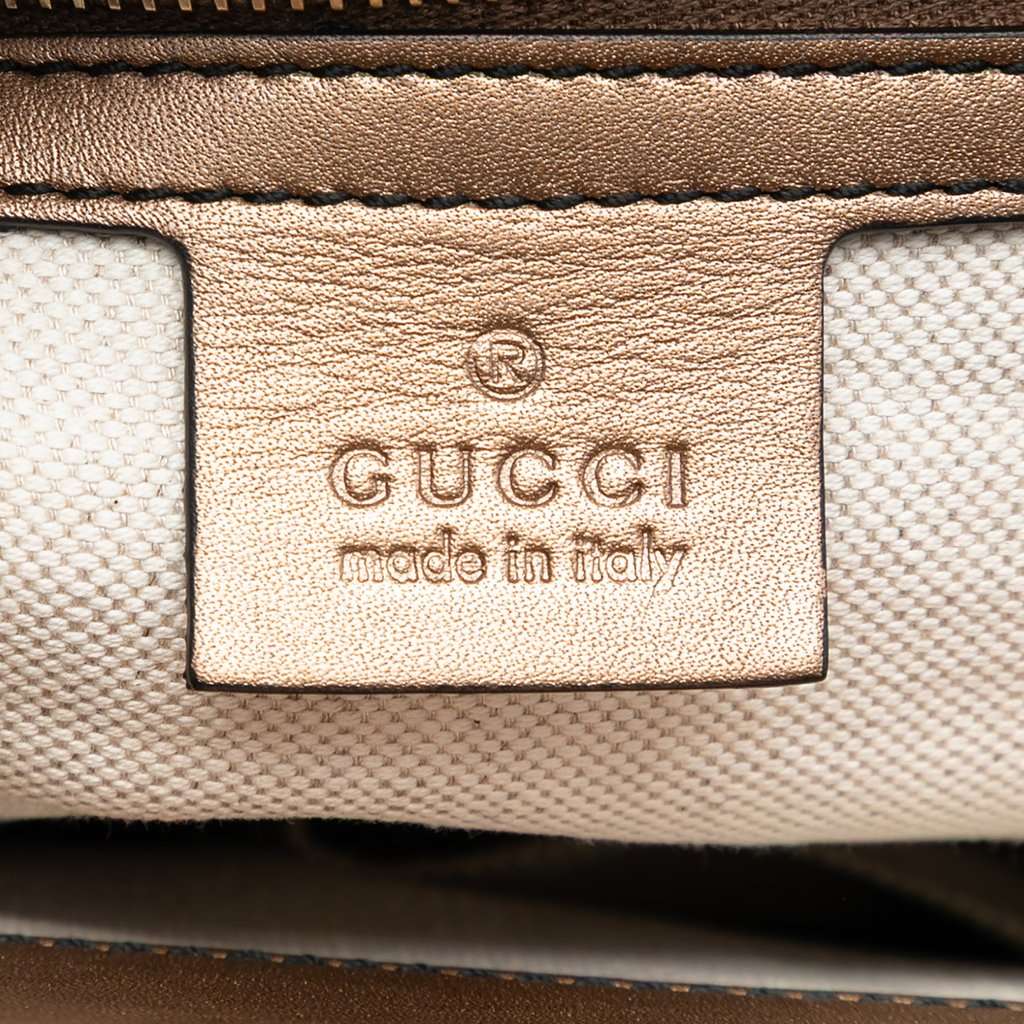 Gucci Large Guccissima Emily Shoulder Bag Brown Leather Very good - Box View