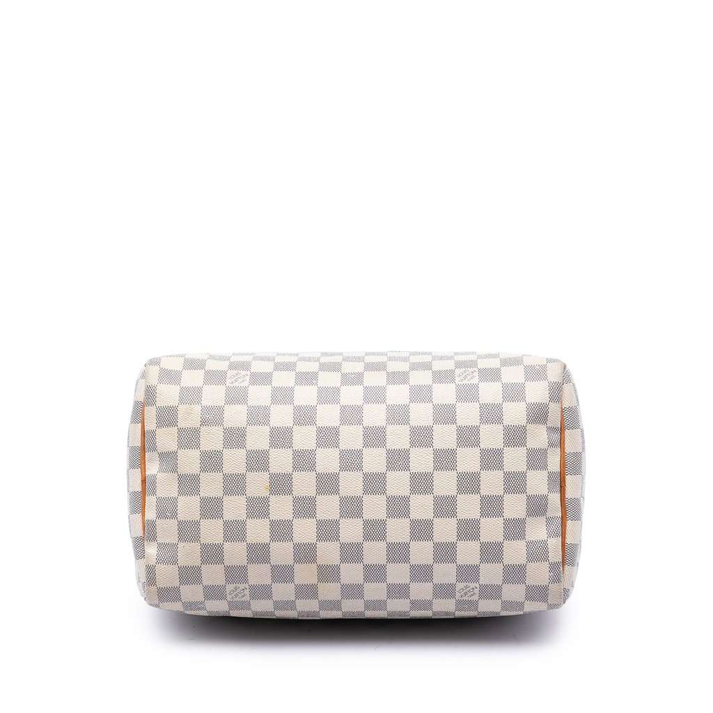 Louis Vuitton Damier Azur Speedy 30 White Very good condition - Inside View