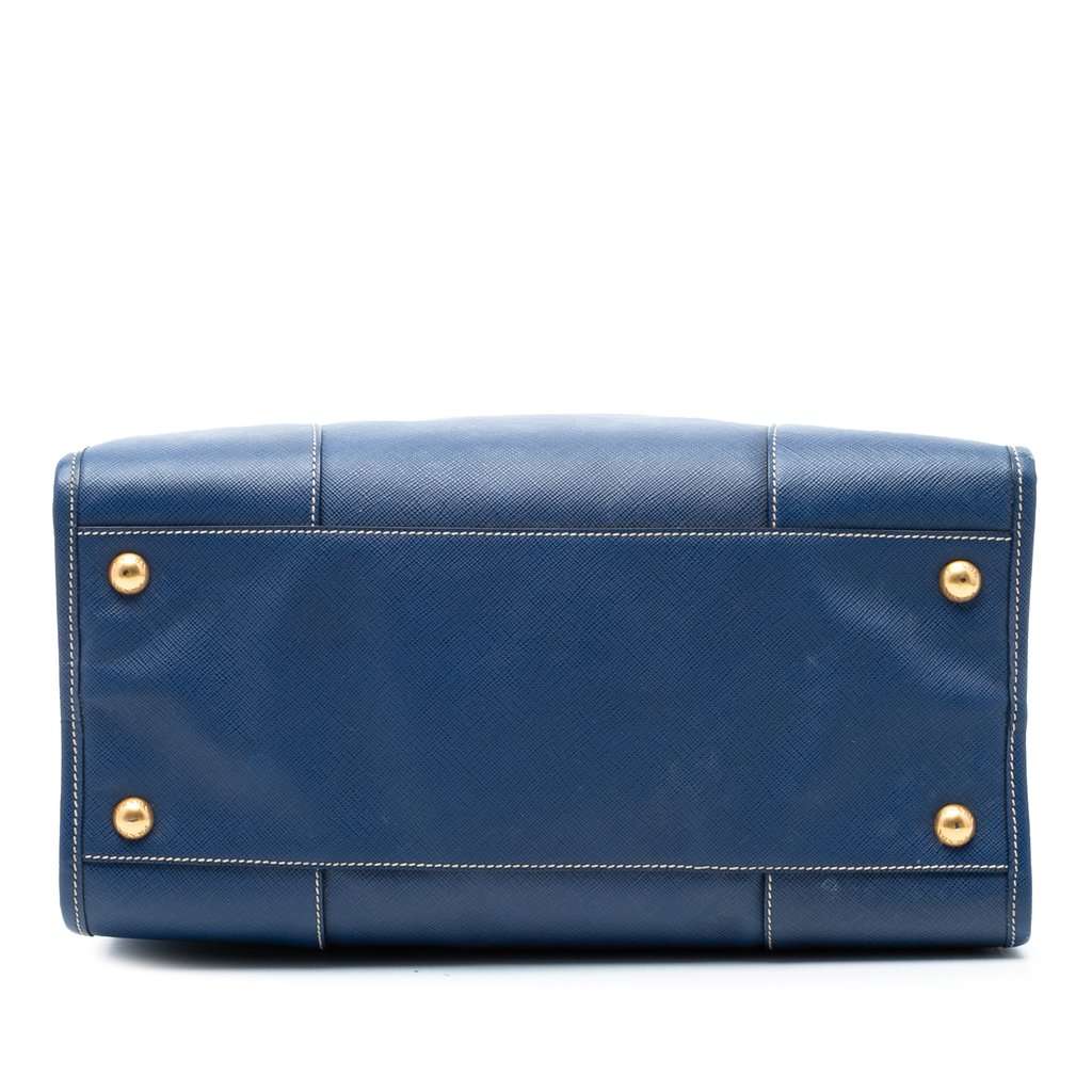 Prada Saffiano Lux Shopping Tote Blue Leather Very good condition - Inside View