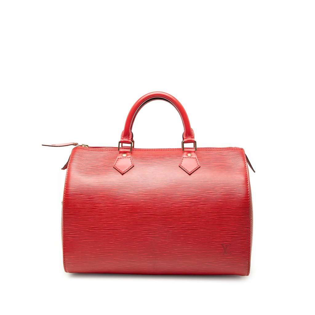 Louis Vuitton Epi Speedy 30 Red Leather Very good condition - Front View