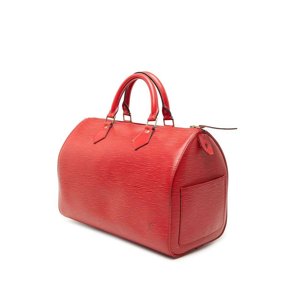 Louis Vuitton Epi Speedy 30 Red Leather Very good condition - Back View