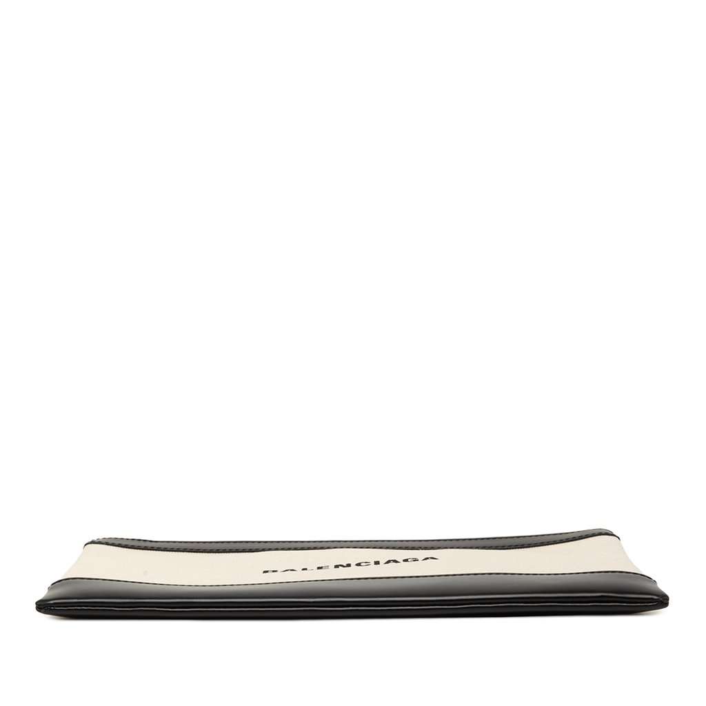 Balenciaga Canvas Navy Clip Clutch M Brown Very good - Inside View