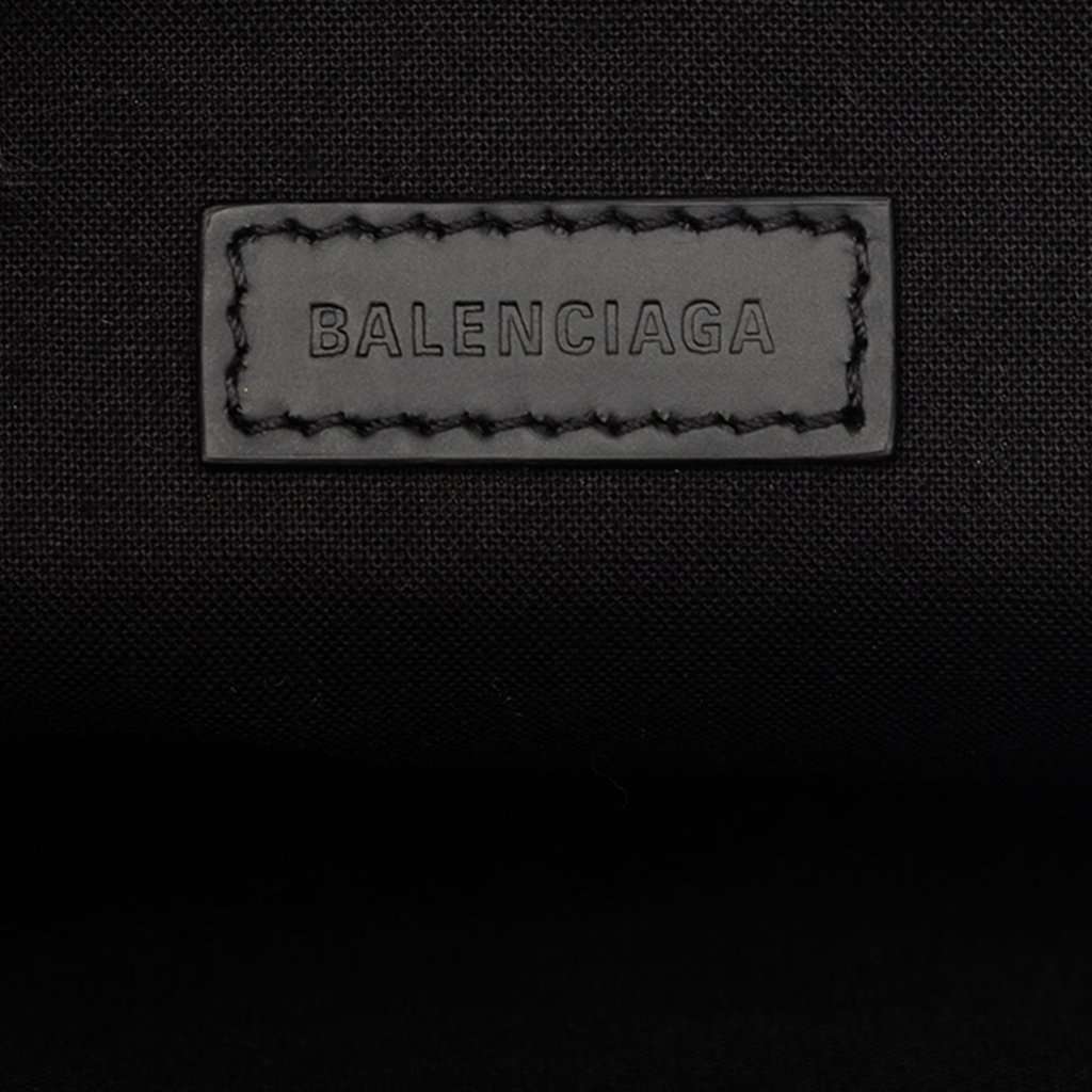Balenciaga Canvas Navy Clip Clutch M Brown Very good - Box View