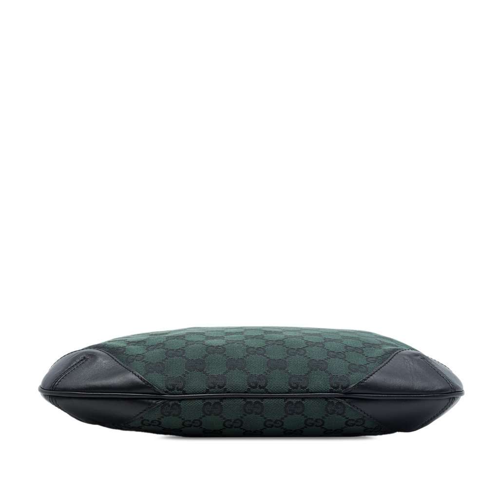 Gucci GG Canvas Shoulder Bag Green Very good - Inside View