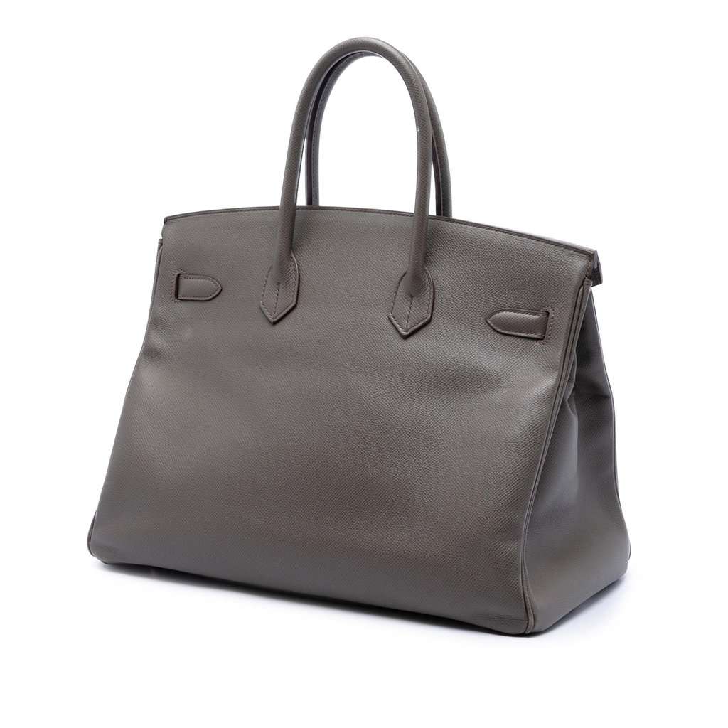 Hermès Epsom Birkin Retourne 35 Brown Leather Very good condition - Back View