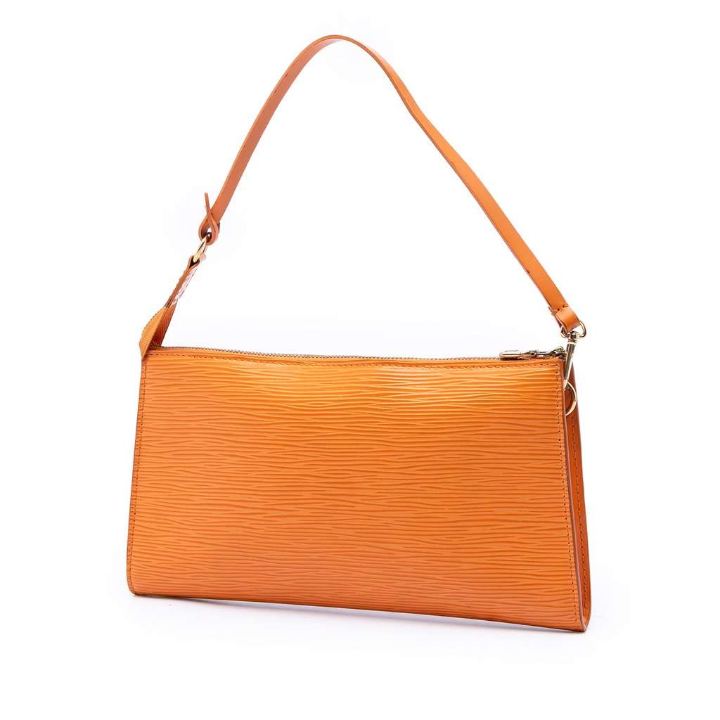Louis Vuitton Epi Pochette Accessoires Orange Leather Very good - Back View