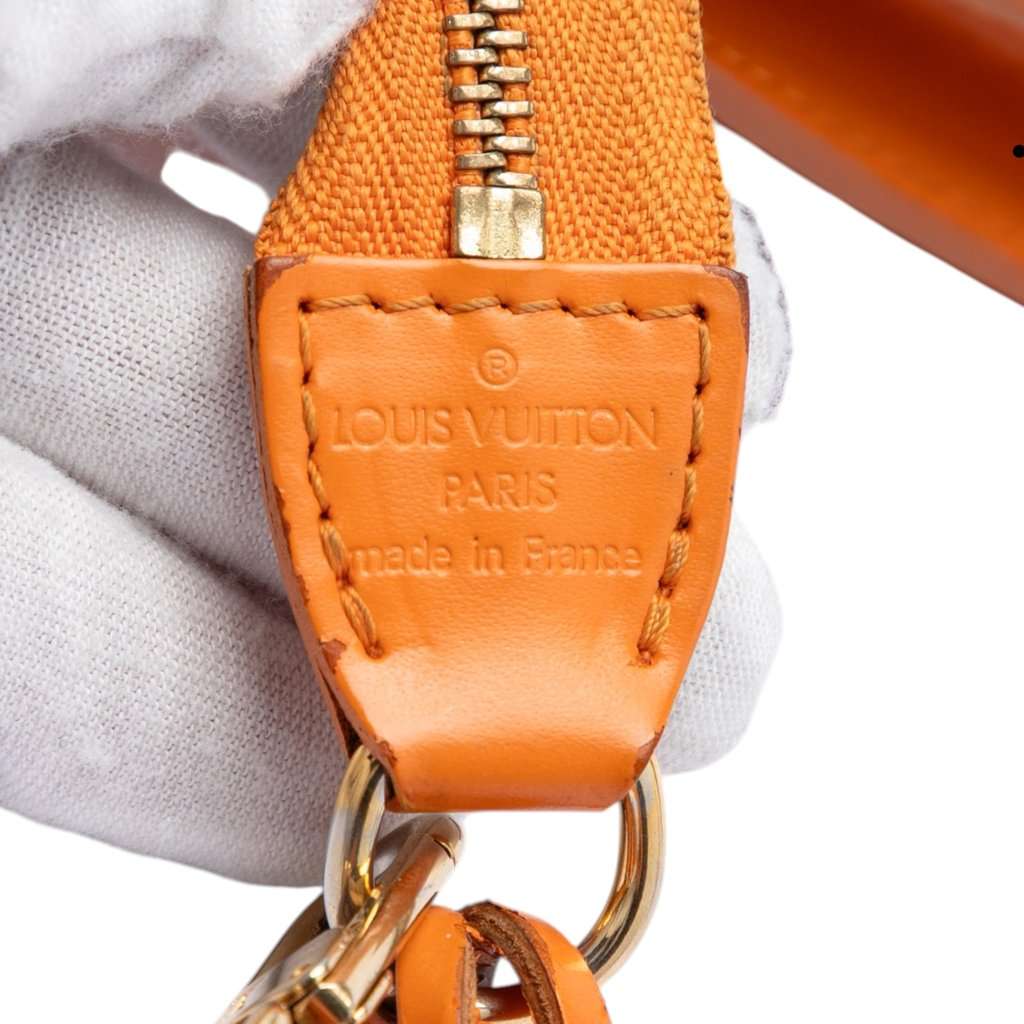 Louis Vuitton Epi Pochette Accessoires Orange Leather Very good - Box View