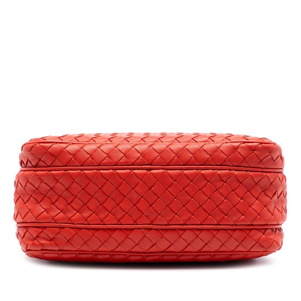 Bottega Veneta Nappa Intrecciato Crossbody Red Leather Very good condition - Inside View