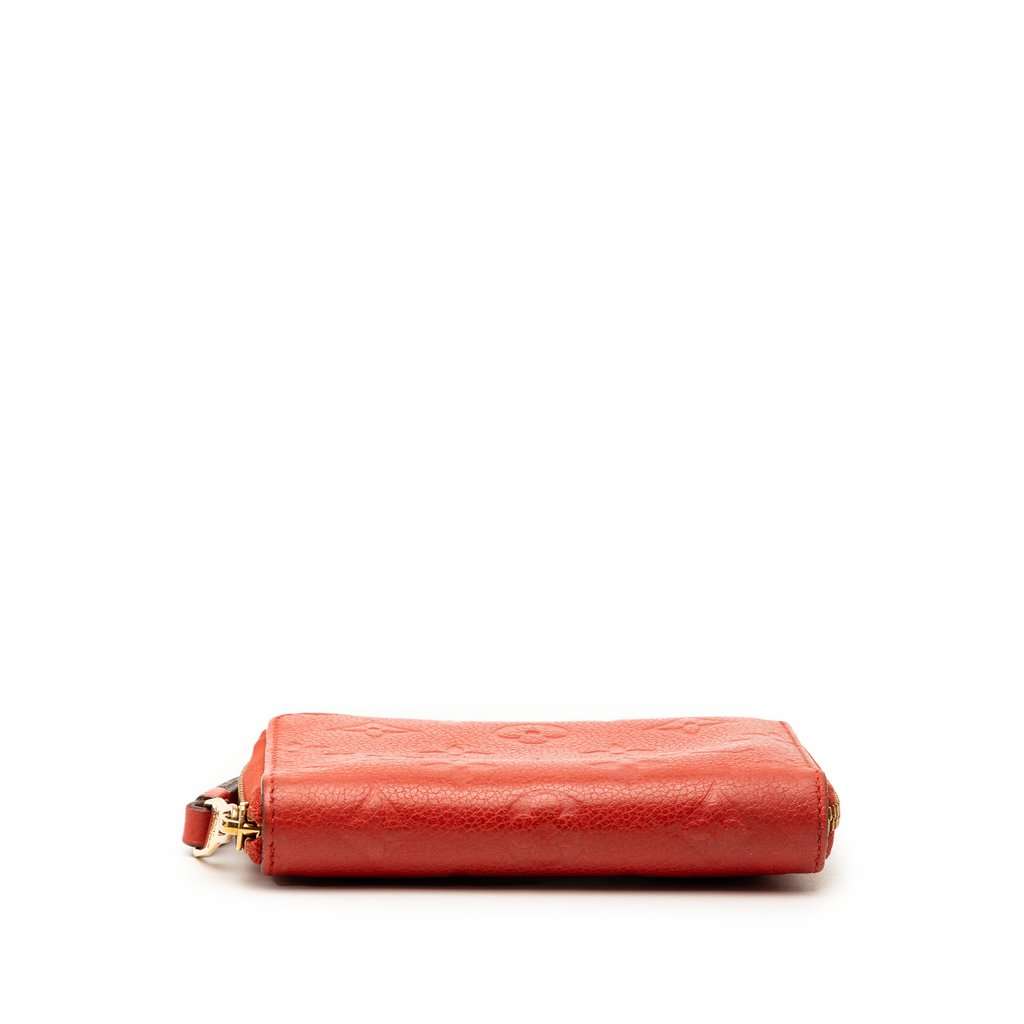 Louis Vuitton Monogram Empreinte Secret Compact Wallet Red Leather Very good condition - Inside View