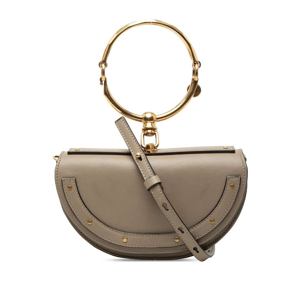 Chloé Mini Calfskin Nile Bracelet Satchel MultiColor Leather Very good condition - Front View