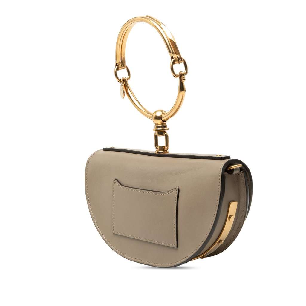 Chloé Mini Calfskin Nile Bracelet Satchel MultiColor Leather Very good condition - Back View