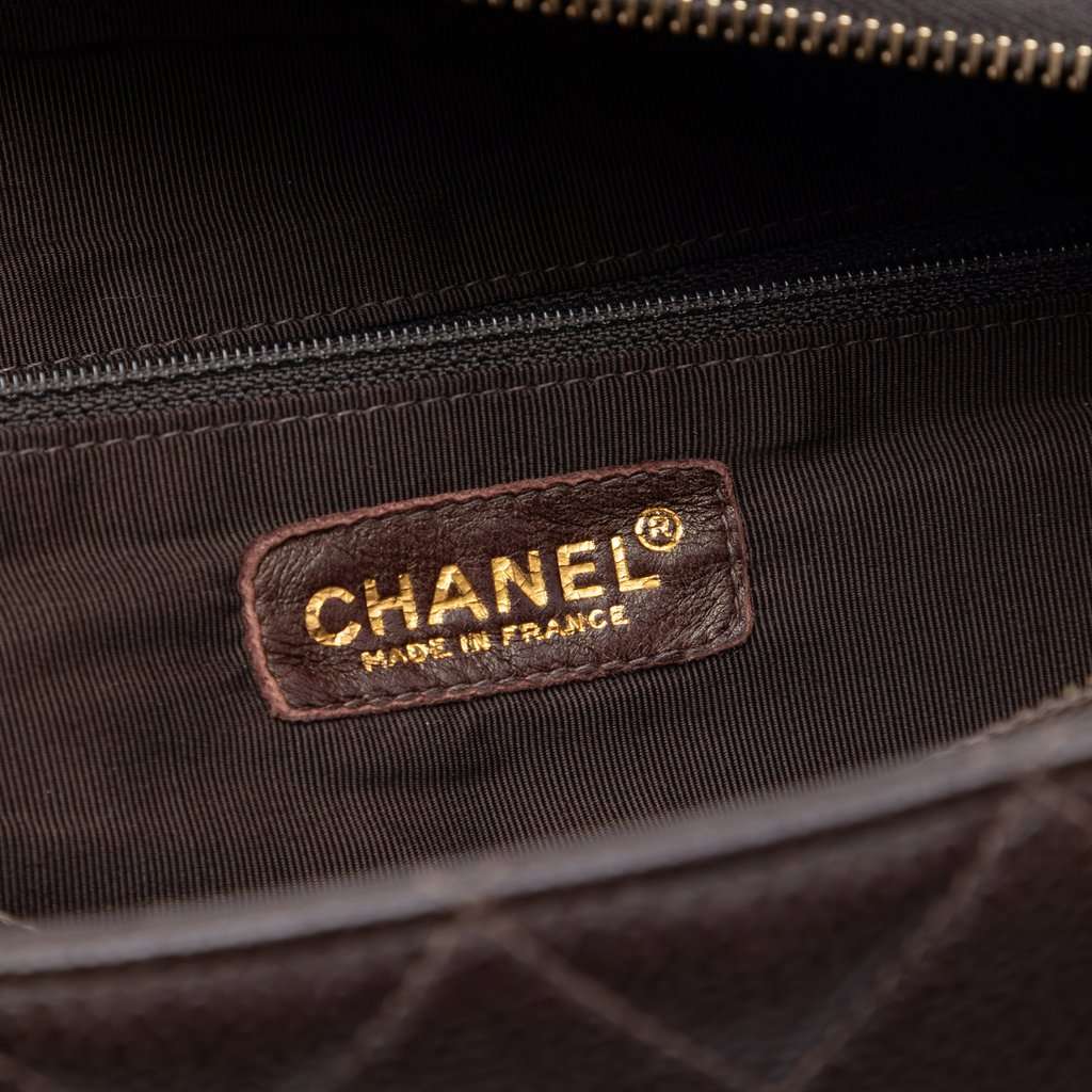 Chanel Grand CC Caviar Timeless Tote Brown Leather Very good condition - Box View