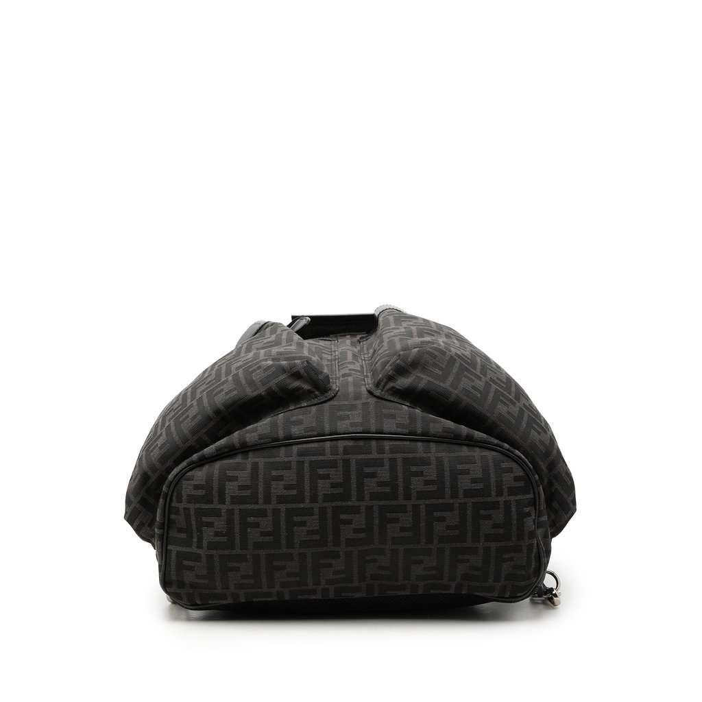 Fendi Large FF Jacquard Strike Backpack Black Very good - Inside View