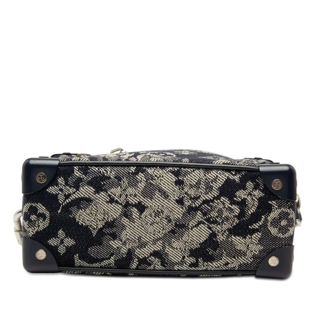 Louis Vuitton Monogram Tapestry Soft Trunk Blue Very good - Inside View