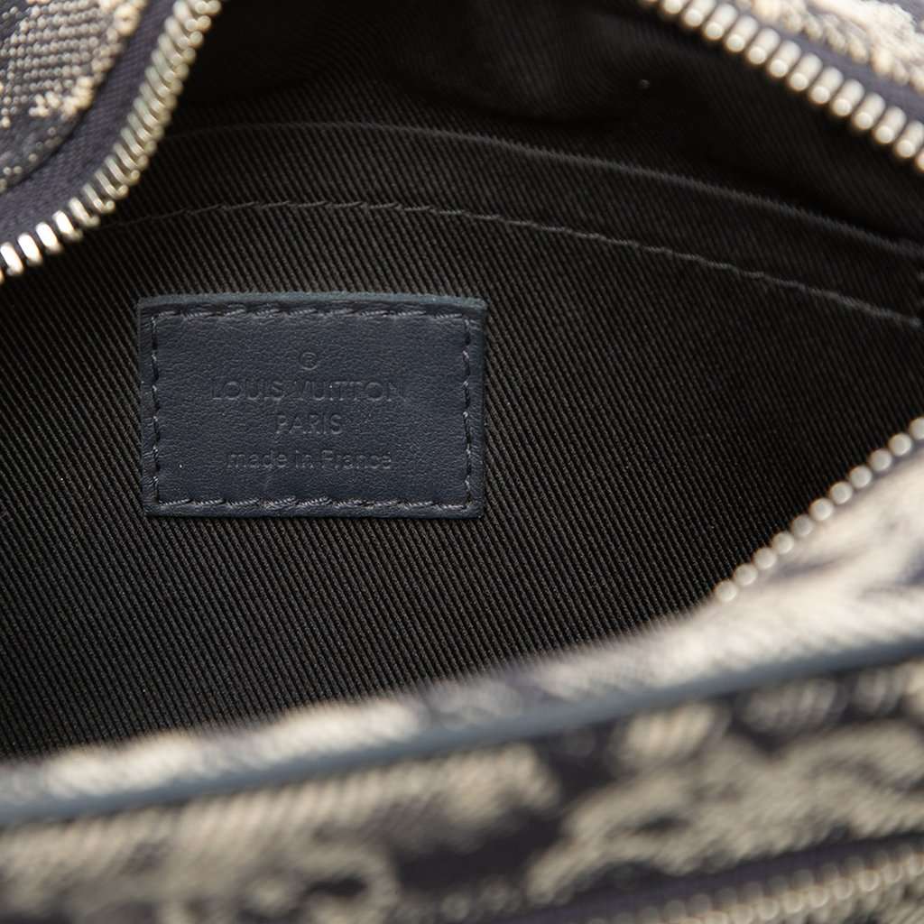 Louis Vuitton Monogram Tapestry Soft Trunk Blue Very good - Box View