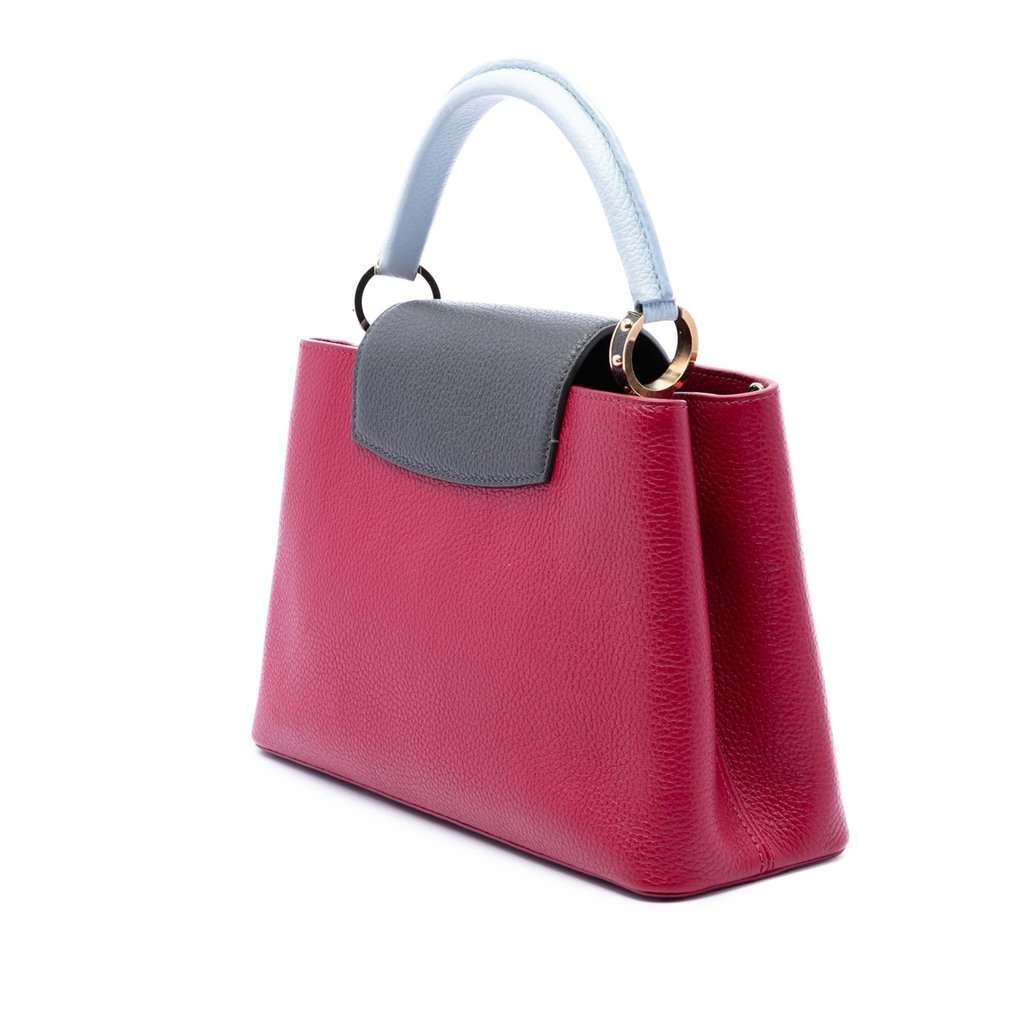Louis Vuitton Tricolor Taurillon Capucines PM Red Leather Very good condition - Back View