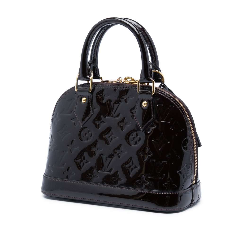 Louis Vuitton Monogram Vernis Alma BB Purple Leather Good - Back View