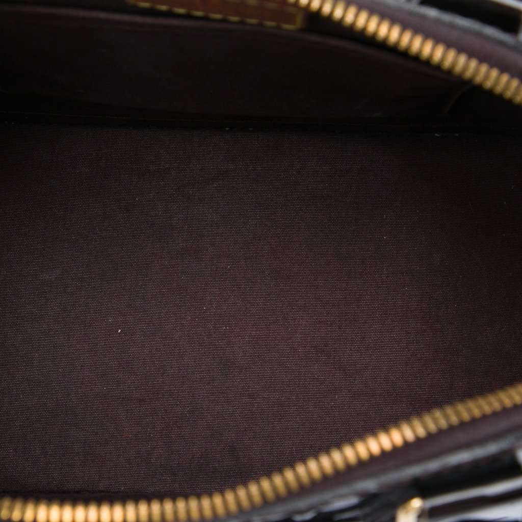 Louis Vuitton Monogram Vernis Alma BB Purple Leather Good - Model View