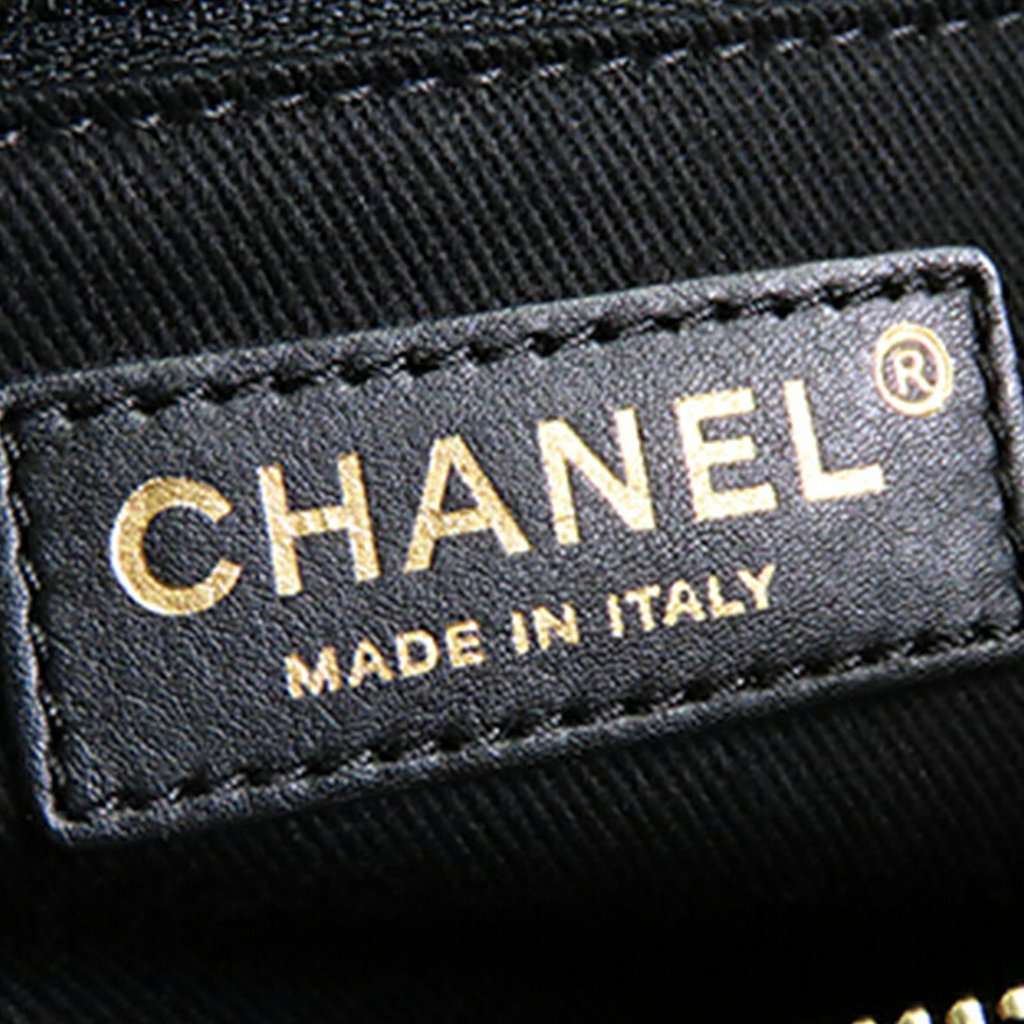 Chanel CC Caviar Satchel Black Leather Very good - Inside View