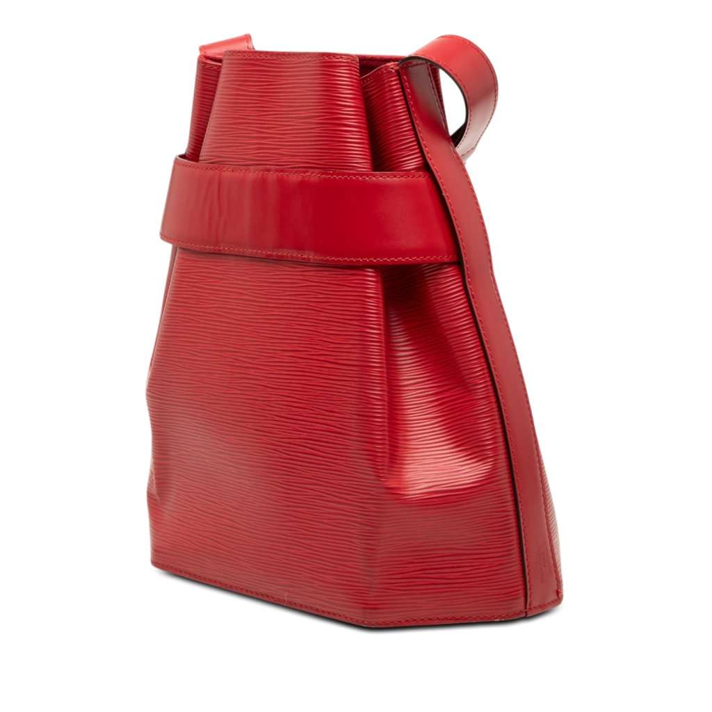 Louis Vuitton Epi Sac D Epaule PM Red Leather Very good - Back View
