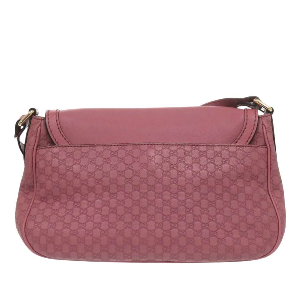 Gucci Microguccissima Sukey Crossbody Pink Leather Very good - Back View