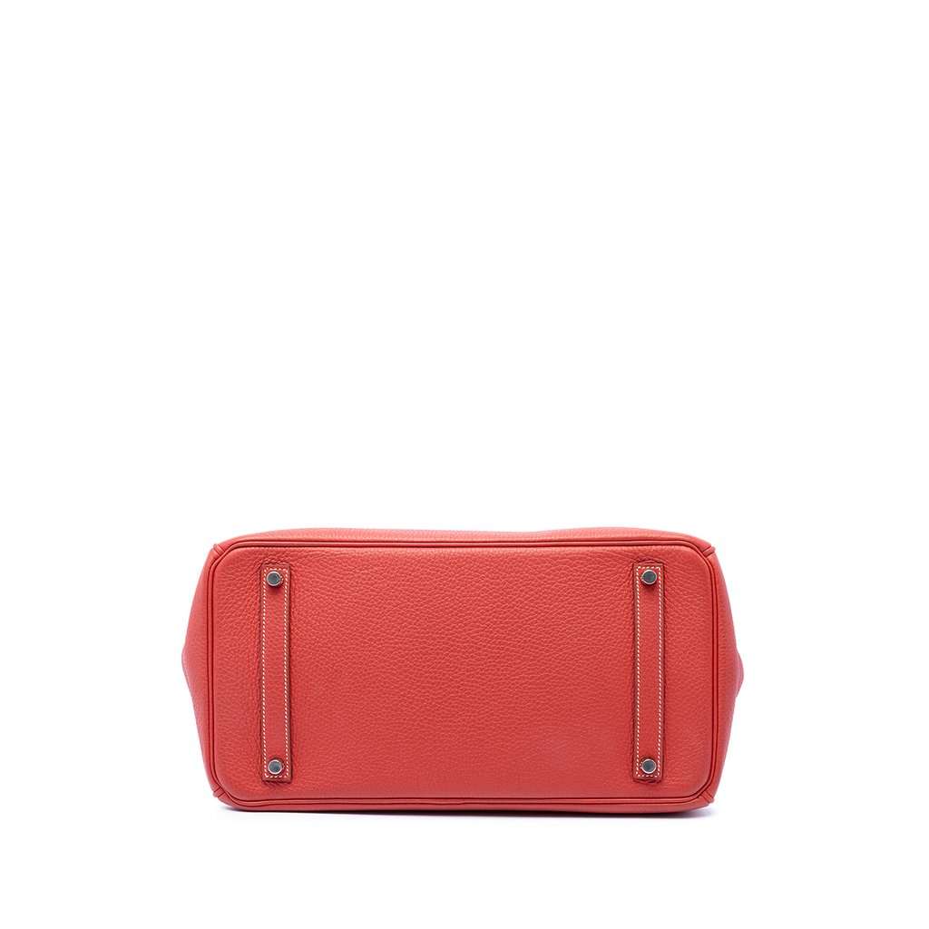 Hermès Clemence Birkin Retourne 35 Red Leather Very good - Inside View