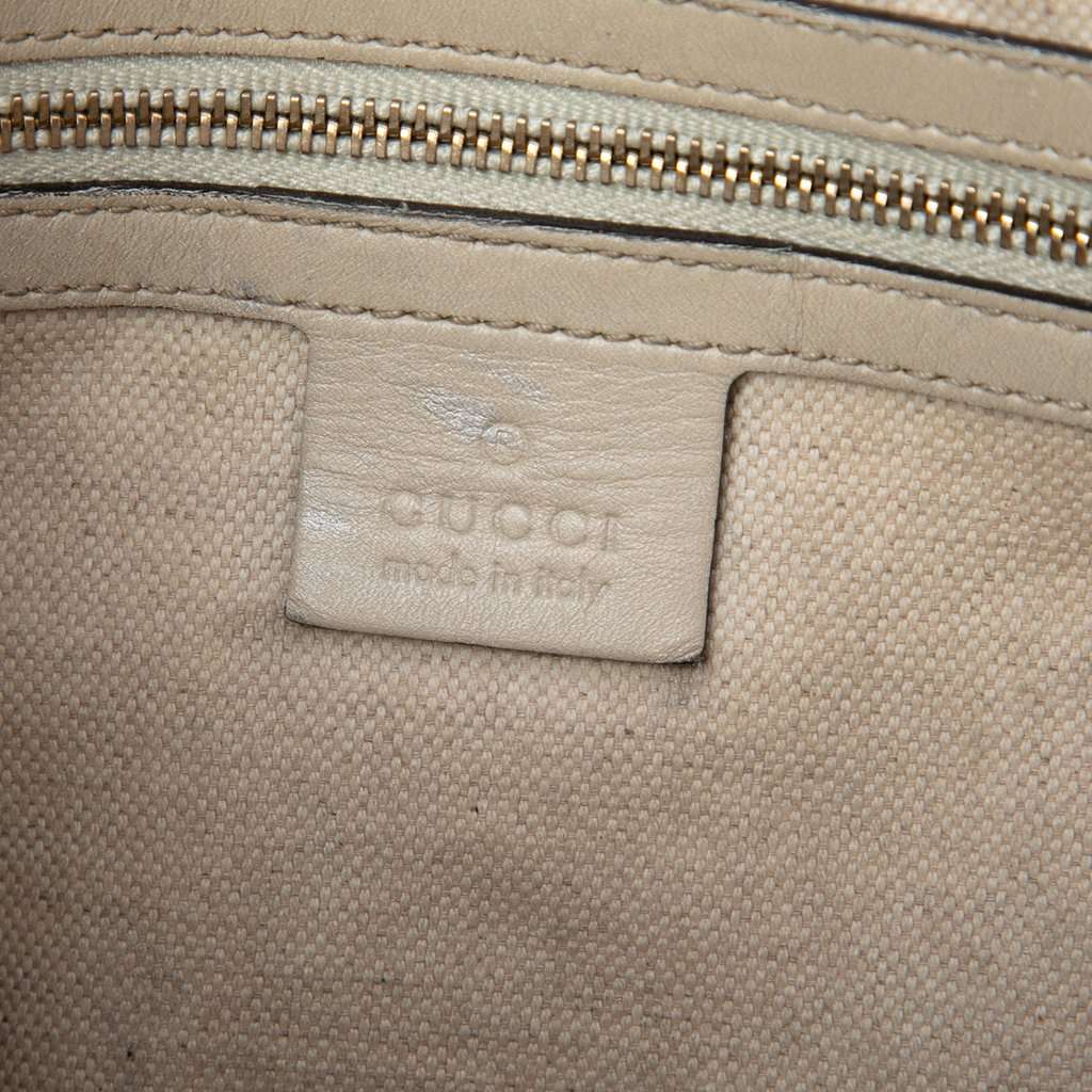 Gucci GG Canvas Web Mayfair Crossbody Beige Very good condition - Box View