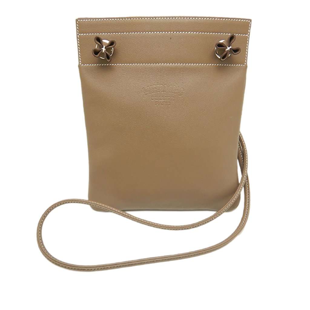 Hermès Mini Swift Aline Bag Brown Leather Very good condition - Front View