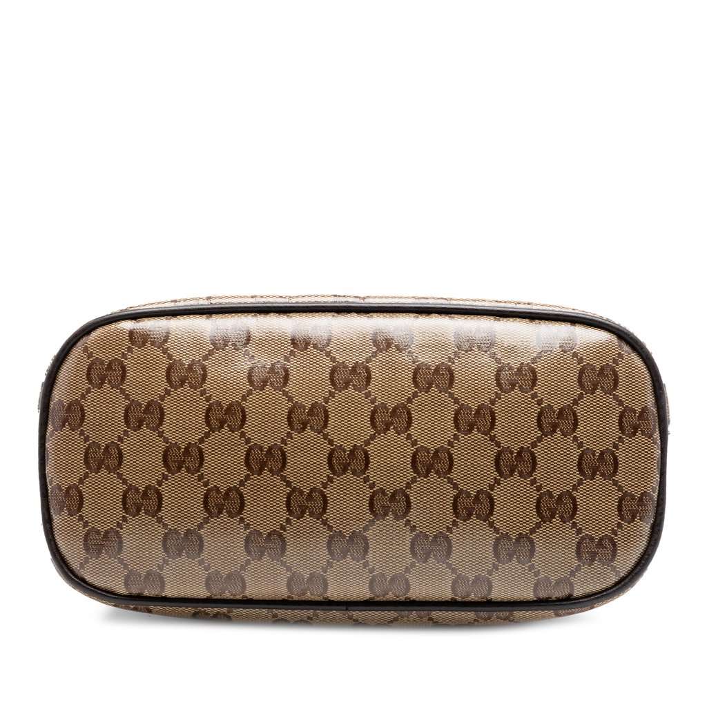 Gucci Mini GG Crystal Dome Satchel Beige Very good condition - Inside View