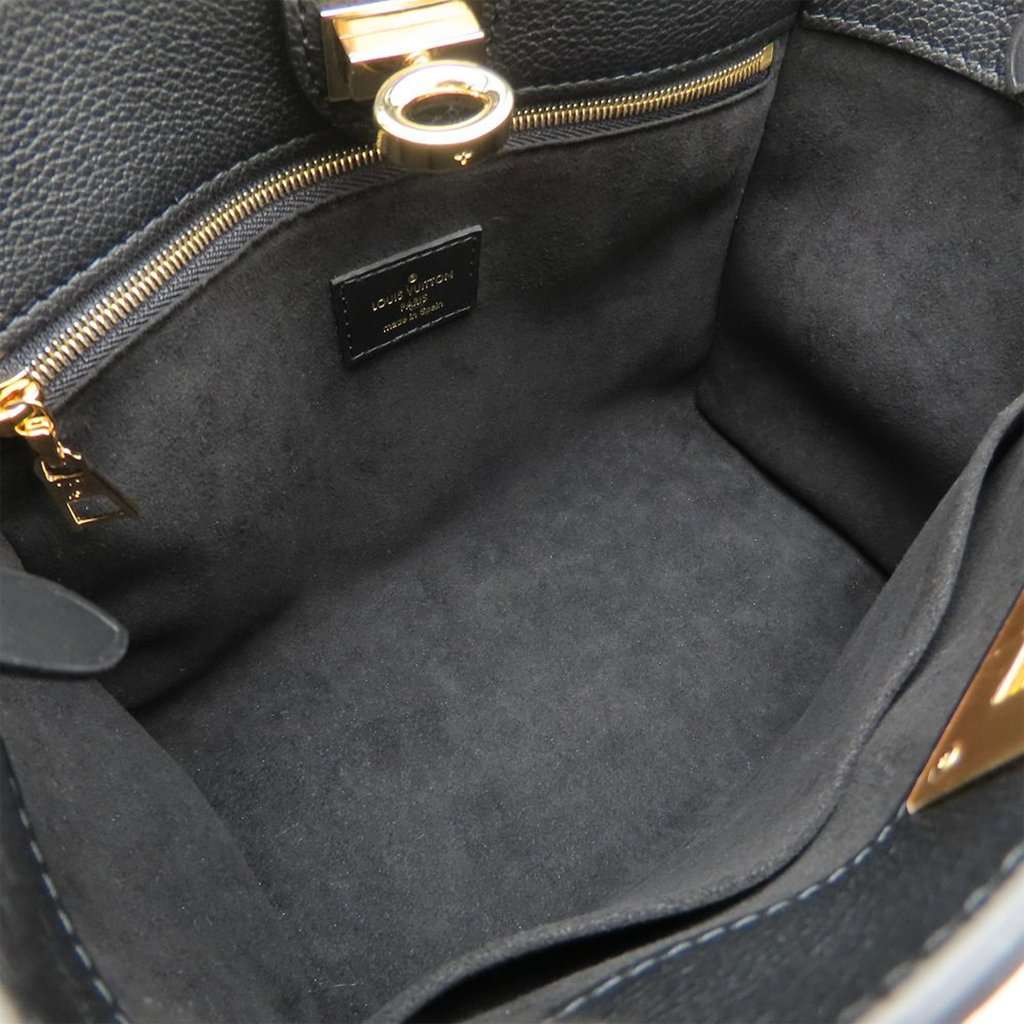 Louis Vuitton Monogram On My Side PM Black Leather Very good condition - Box View