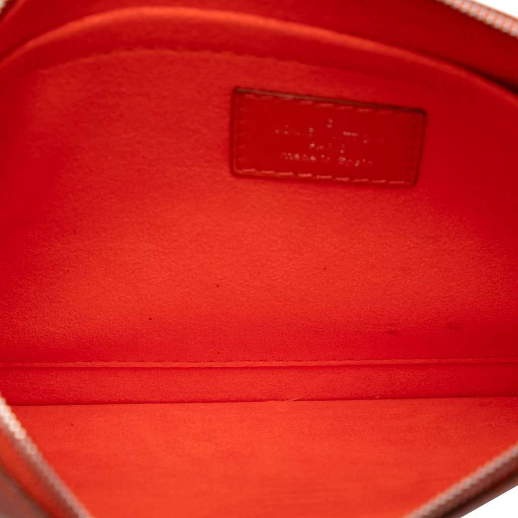 Louis Vuitton Epi Neverfull Pouch Orange Leather Very good condition - Model View