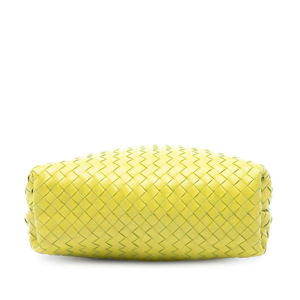 Bottega Veneta Nappa Intrecciato Fold Crossbody Yellow Leather Very good - Inside View