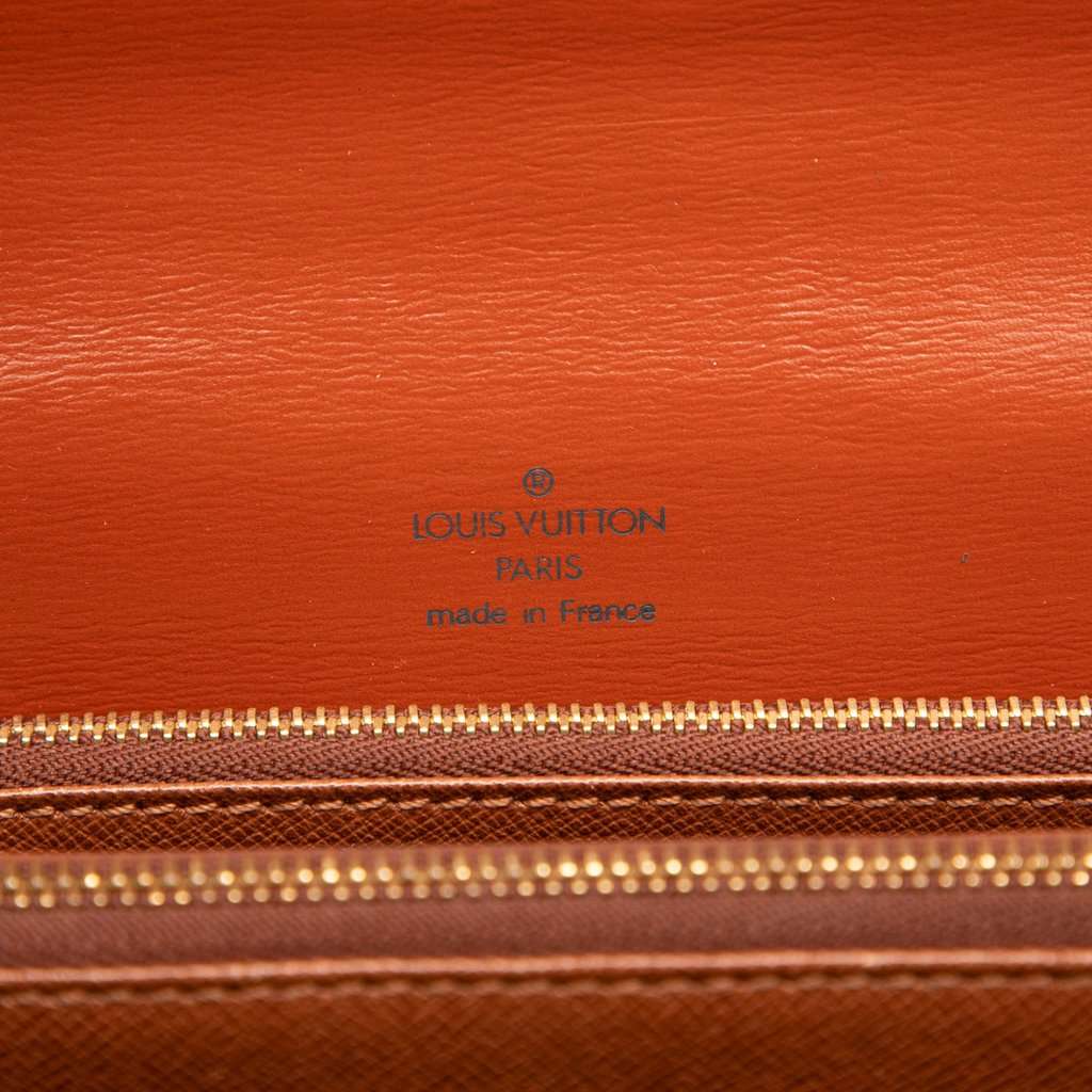 Louis Vuitton Epi Concorde Handbag Brown Leather Good - Box View