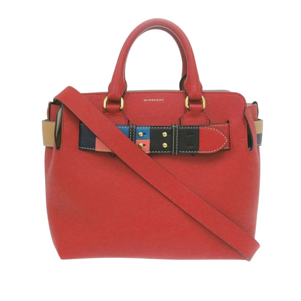 Burberry Small Leather Marais Multicolor Belt Bag Red Leather Very good condition - Front View