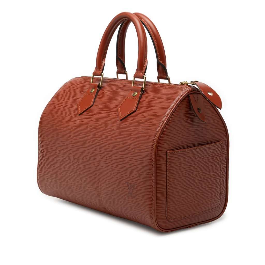 Louis Vuitton Epi Speedy 25 Brown Leather Very good - Back View